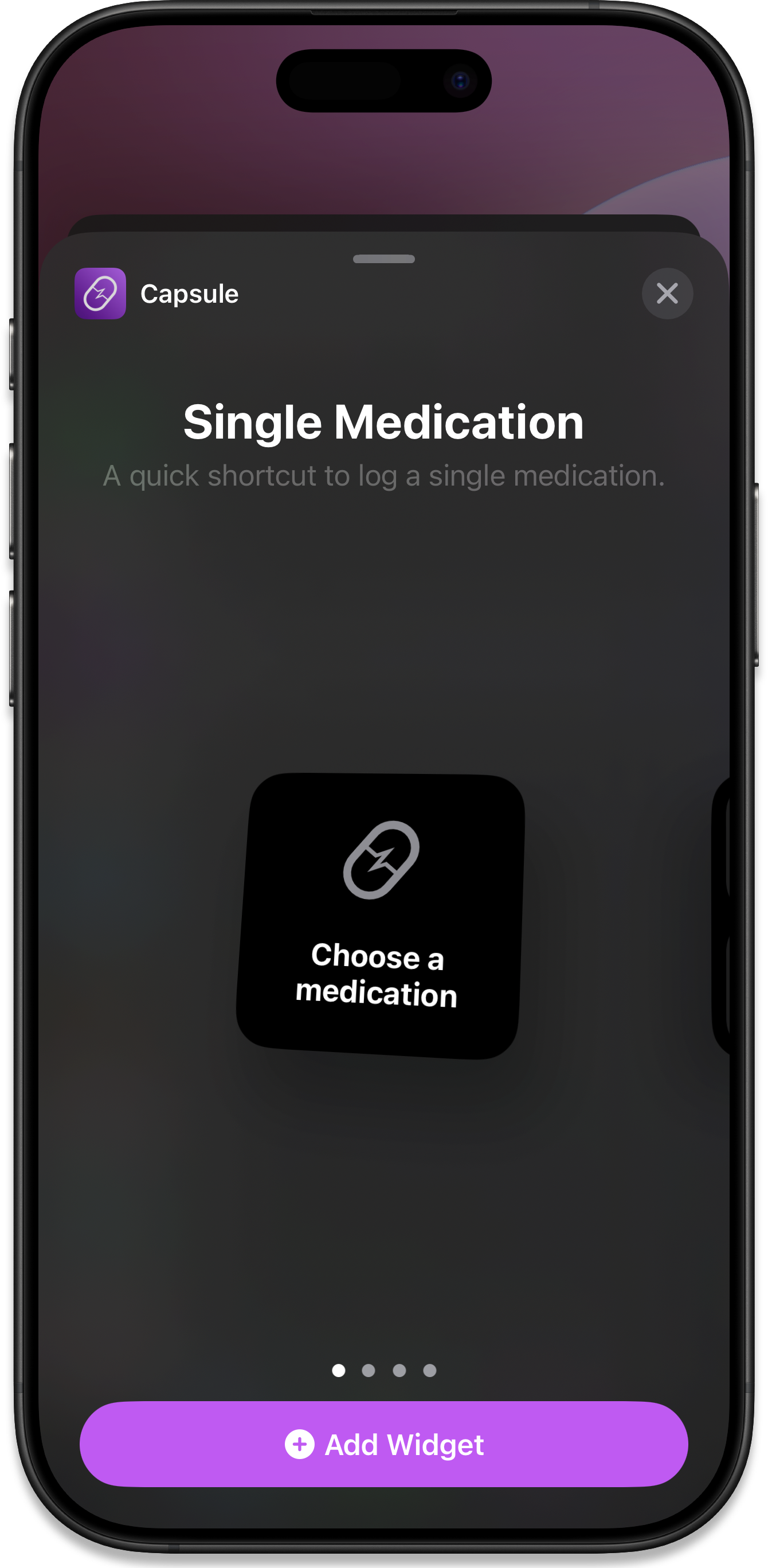 Add Widget Option Single