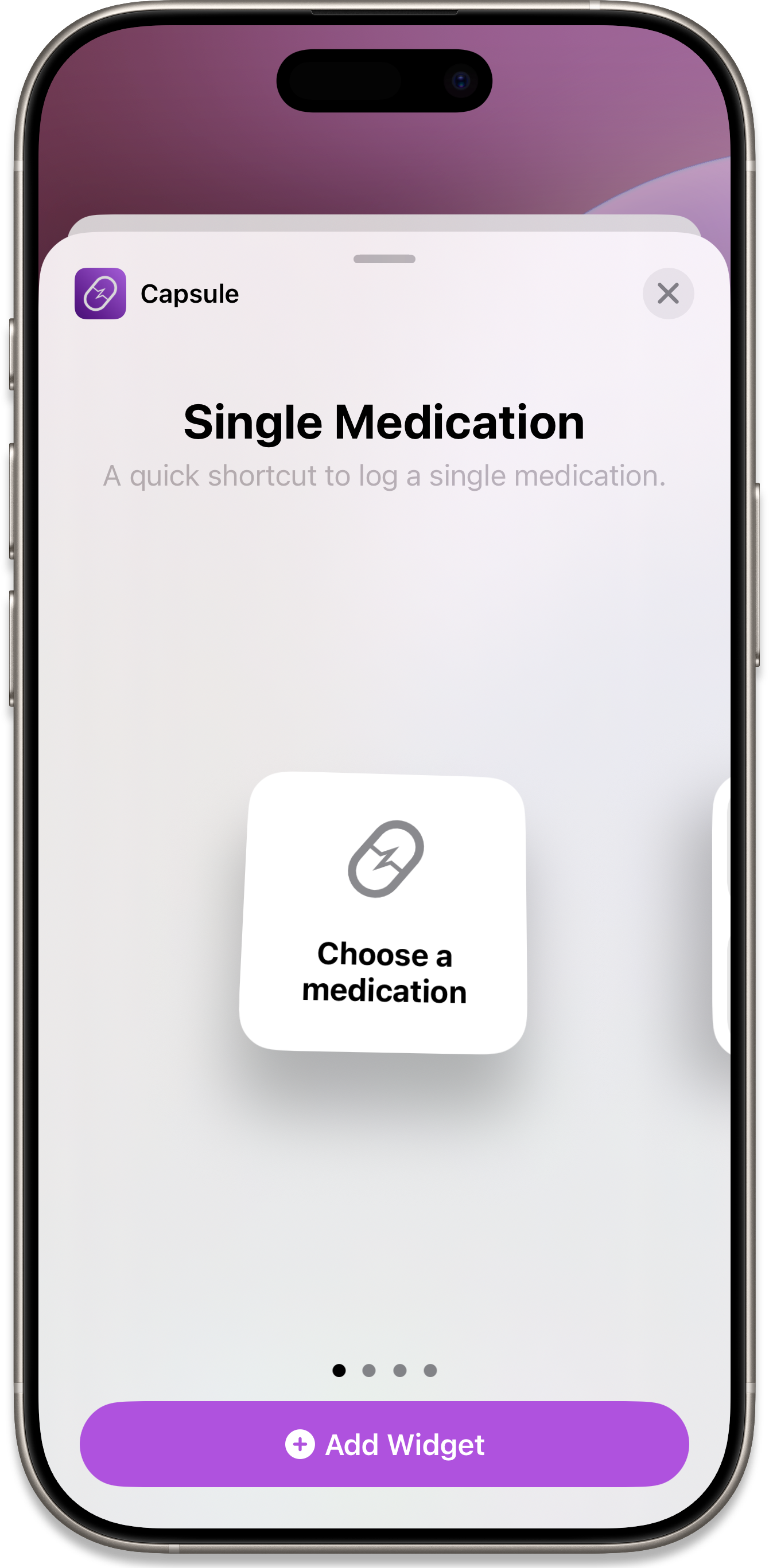 Add Widget Option Single