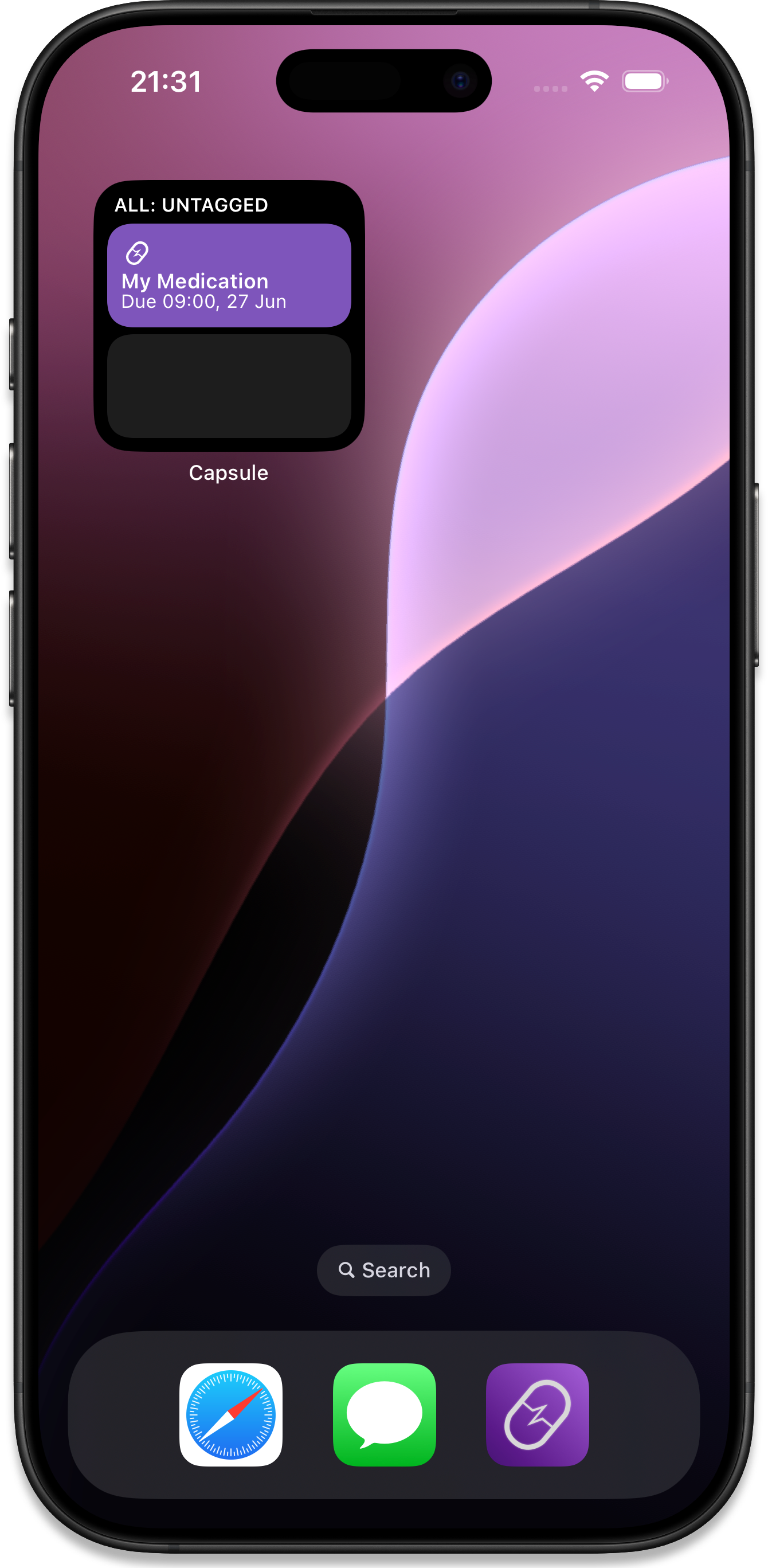 Widget List Small Title