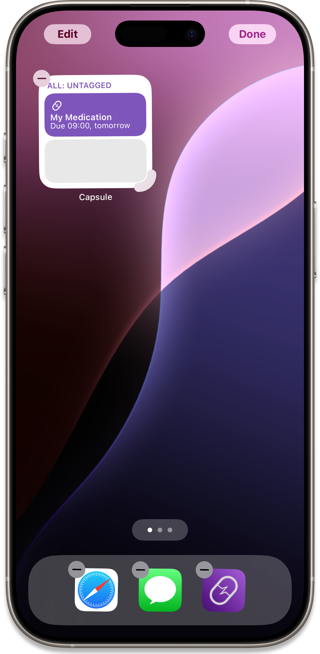 Widget List Small Title