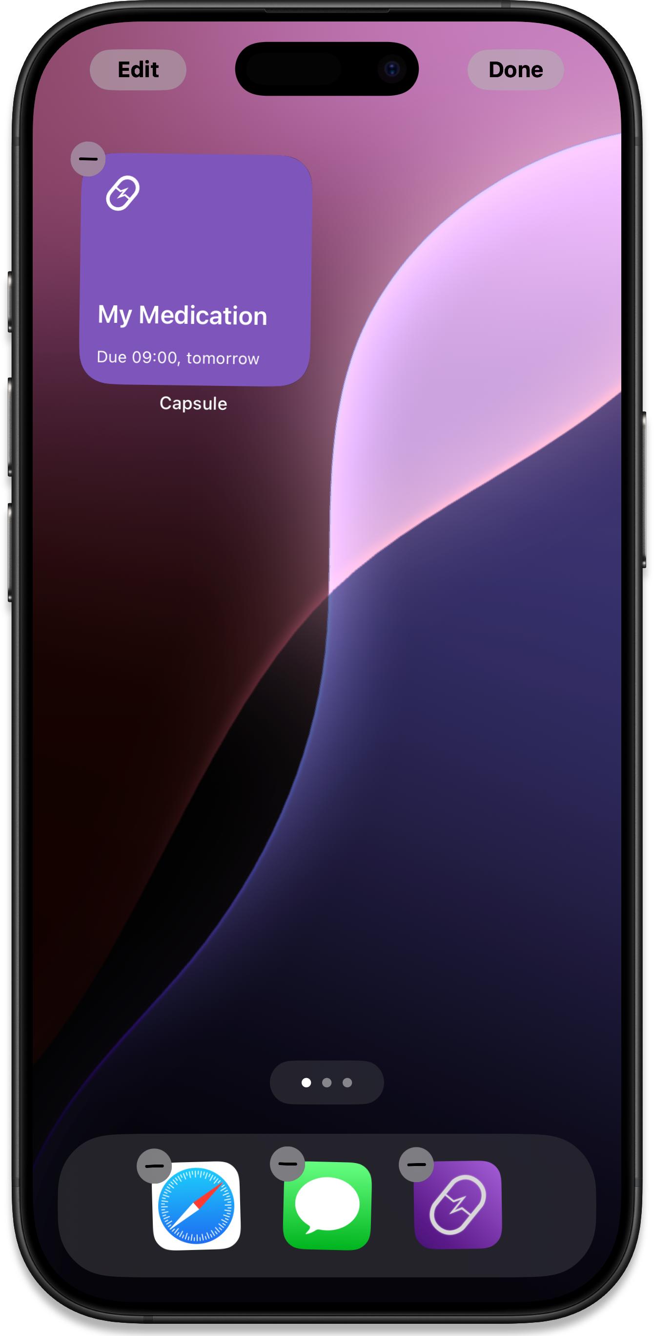 Widget Single Configured