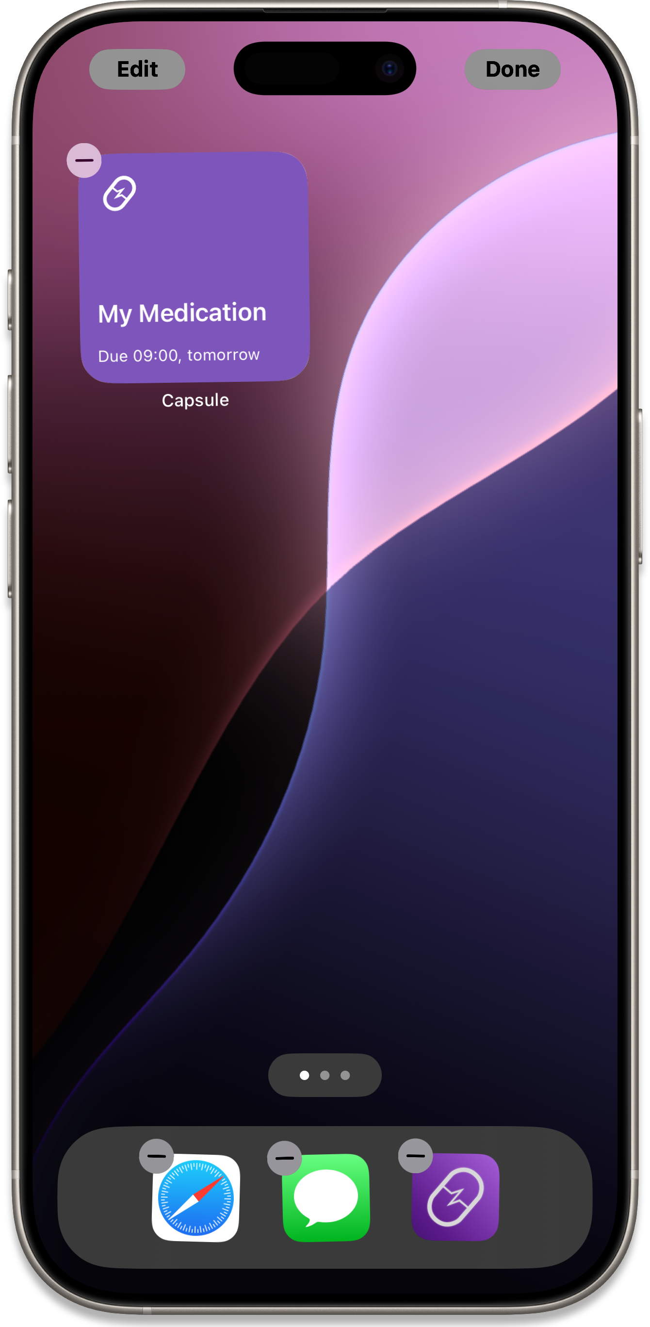 Widget Single Configured